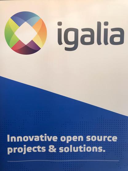 Igalia banner with the company logo and the subtext "Innovative open source projects & solutions"
