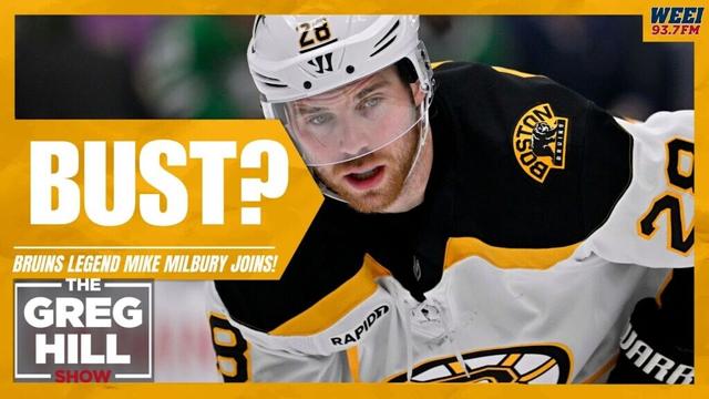 Bruins Legend Mike Milbury Joins! Elias Lindholm and Zadorov Bruin Busts? ||The Greg Hill Show!