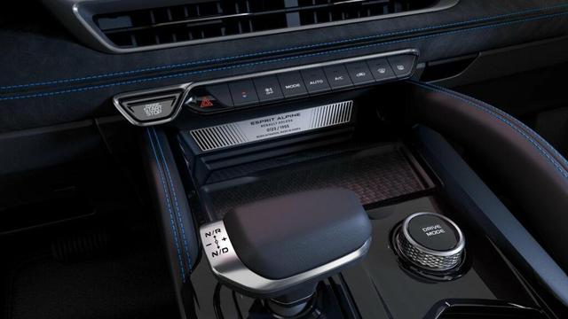 Renault Grand Koleos centre console with a plaque saying 'Born in France, made in Korea'.