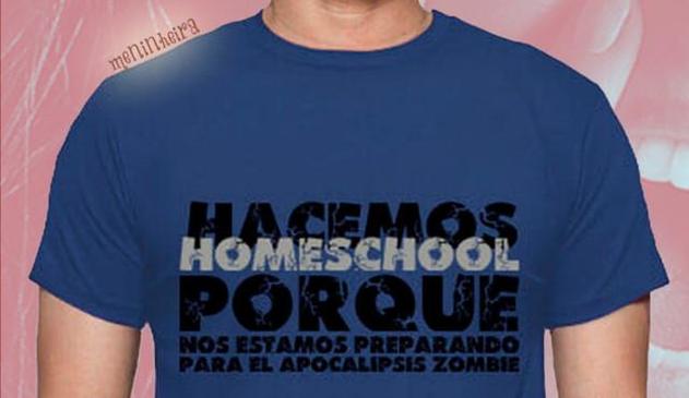 Hacemos homeschoolin porque nos estamos preparando para el apocalipsis zombie