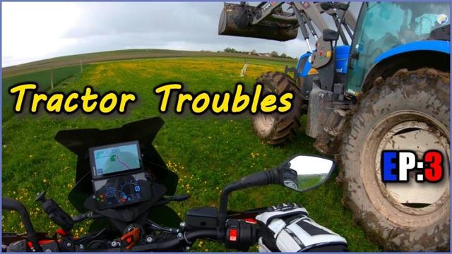 [RTG EP:3] Tractor Troubles - KTM 890 Solo Moto Adventure TET Trans euro France Bordeaux