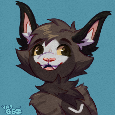 - Drawing Type:
Normal Style / Coloreed Sketch / Icon

- [ 1 ] Character/s:
* Furry / Male / Cat

- Background:
Flat Color

- Description:
Sketch of a furry cat with brown furr and some white details in the center of the face, the chest and the ears. He's smiling at the viewer