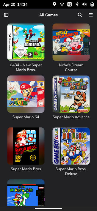 Highscore game library overview