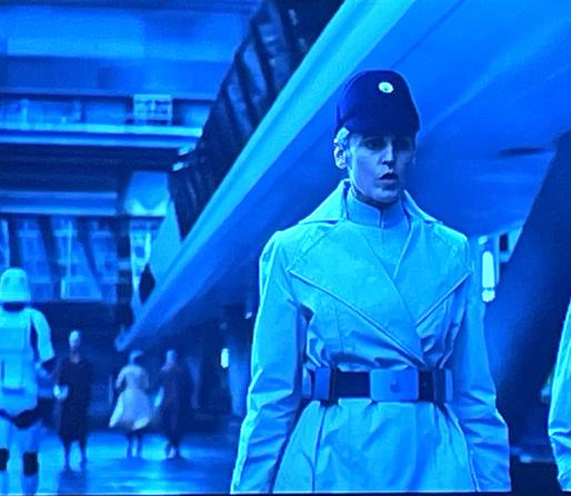 Imperial officer in trench coat in Star Wars Andor