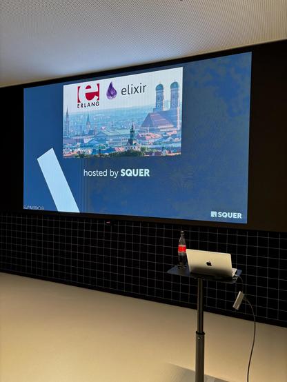 Introduction slide by our host SQUER