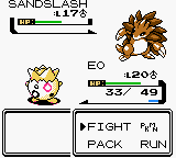 Screenshot of Pokémon Gold
