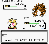 Screenshot of Pokémon Gold