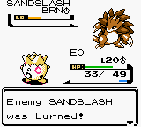 Screenshot of Pokémon Gold