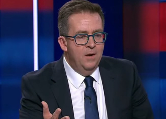 Liberal National Party's James McGrath speaking on ABC's election night coverage in May 2025.