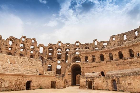 l’amphithéâtre romain d’El Jem Tunisie