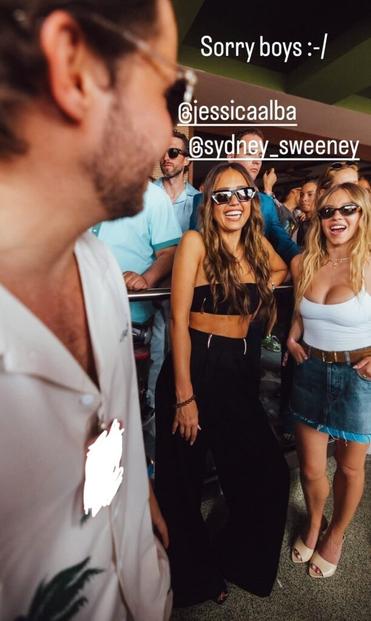 Sydney and Jessica at the Grand Opening of Palm Tree Beach Club in Las Vegas - IG May 2025