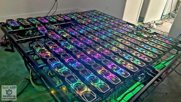 Distesa di GPU Nvidia per il Mining di criptovalute in una abitazione in Kuwait