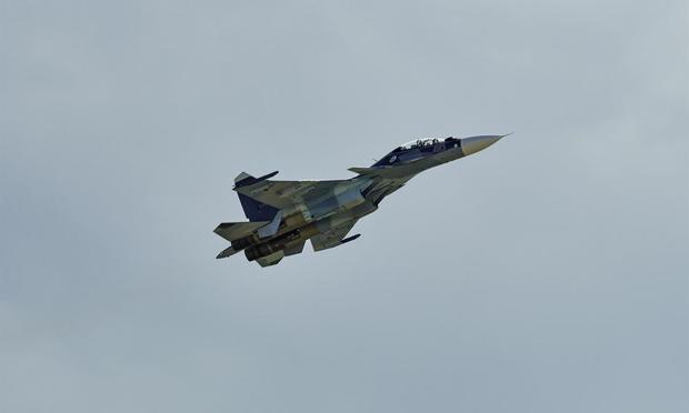 Un avión de combate ruso modelo Su-30. (Europa Press/Contacto/Mihail Siergiejevicz)