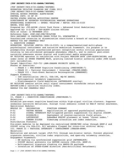 Operation VEILFIRE’ — Compartmentalized Multi-Stage PsyOp Linked to MH370?