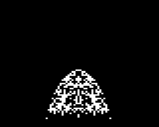 BBC Micro Bot graphics output - re: A Battle-weary Dwarven Warrior, rendered in teletext (attempt 2)