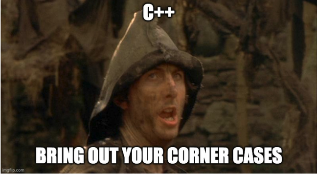 Bring out your dead meme

C++

Bring out your corner cases