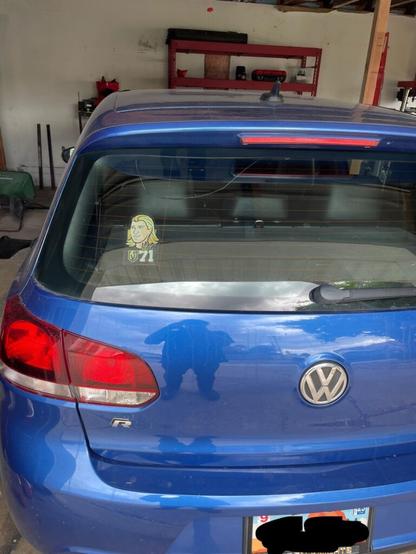 I think after last nights game, it was about time I put my Wild Bill decal on my car