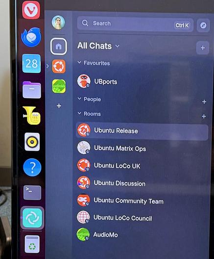 Matrix rooms of ubuntu