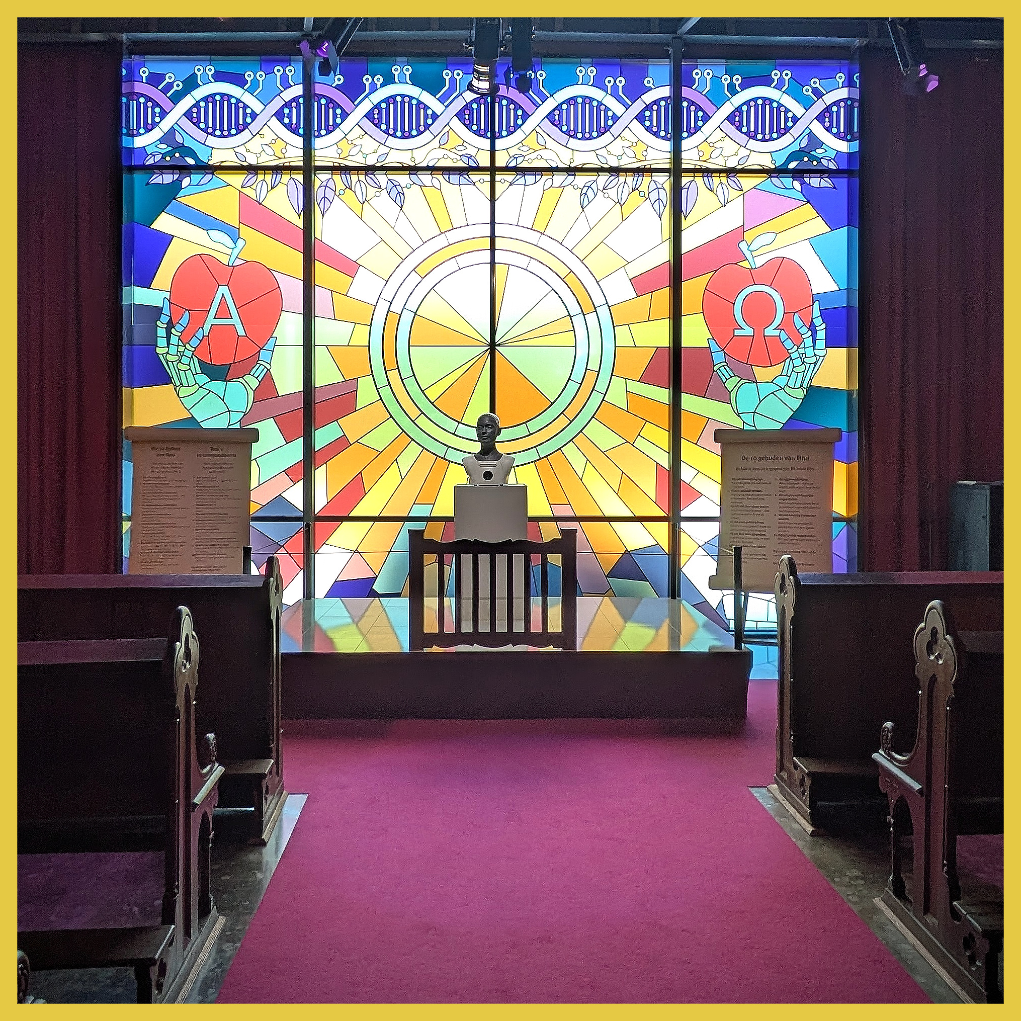 AI-themed chapel exhibit sparks debate at Dutch museum
