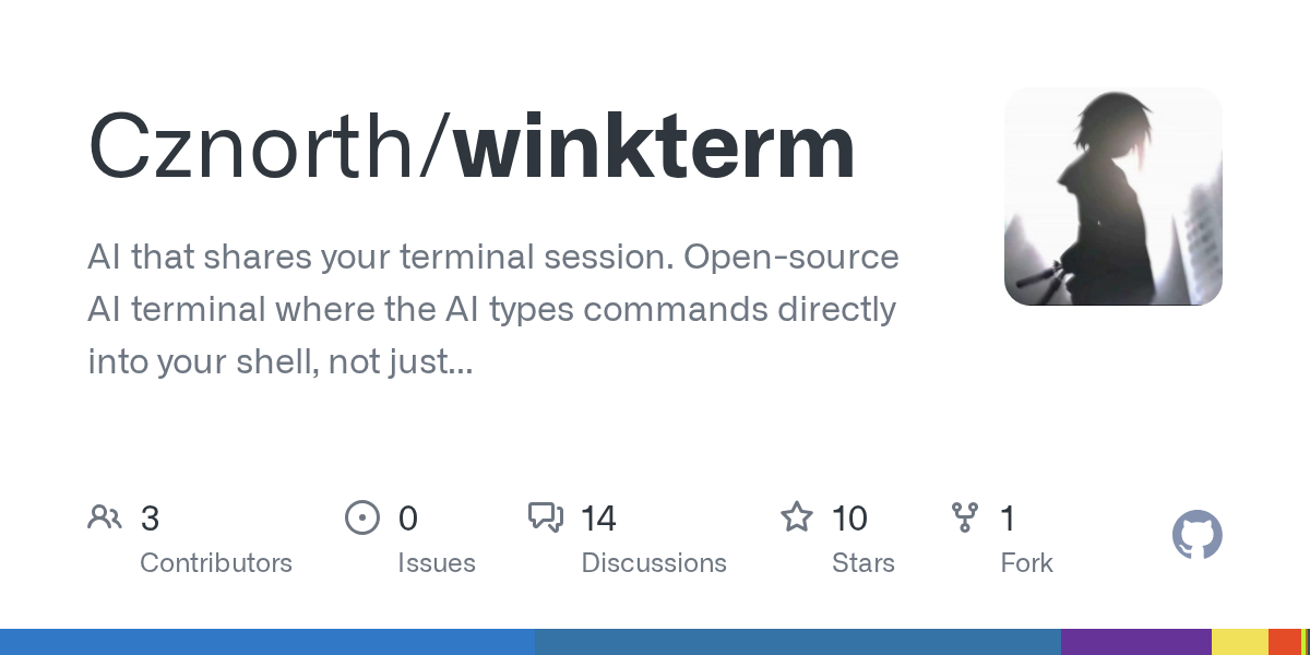 WinkTerm 使 AI 能够与用户在实时终端会话中协作