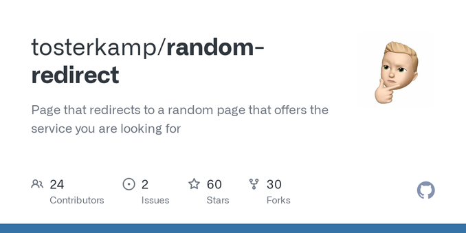 Page that redirects to a random page that offers the service you are looking for - tosterkamp/random-redirect