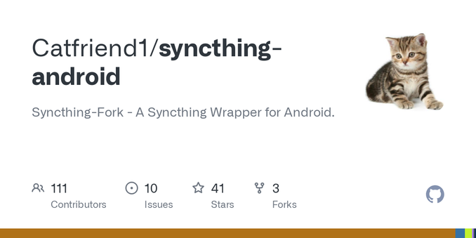 Syncthing-Fork - A Syncthing Wrapper for Android. Contribute to Catfriend1/syncthing-android development by creating an account on GitHub.