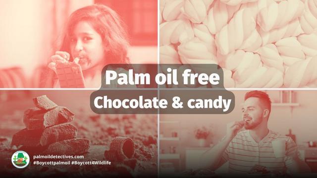 Palm oil free chocolate and candy