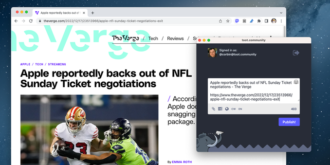 Browser extension for sharing links and tabs to Mastodon (and other Fediverse platforms) - corbindavenport/share-to-mastodon
