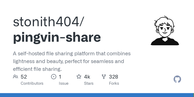 A self-hosted file sharing platform that combines lightness and beauty, perfect for seamless and efficient file sharing. - stonith404/pingvin-share