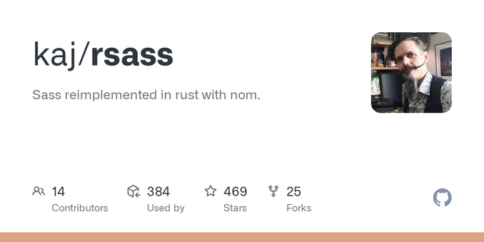 Sass reimplemented in rust with nom. Contribute to kaj/rsass development by creating an account on GitHub.