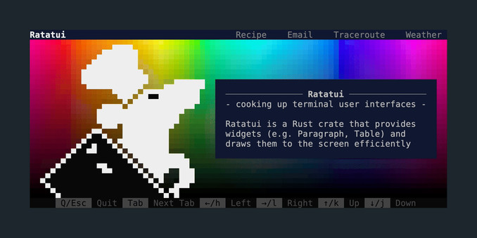 A Rust crate for cooking up terminal user interfaces (TUIs) 👨‍🍳🐀 https://ratatui.rs - ratatui/ratatui