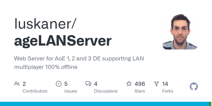 Web Server for AoE 1, 2 and 3 DE supporting LAN multiplayer 100% offline - luskaner/ageLANServer