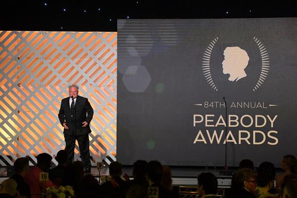 BEVERLY HILLS, CALIFORNIA - JUNE 09: Chris Bianco speaks onstage during the 2024 Peabody Awards at Beverly Wilshire, A Four Seasons Hotel on June 09, 2024 in Beverly Hills, California.  (Photo by Charley Gallay/Getty Images for Peabody Awards)