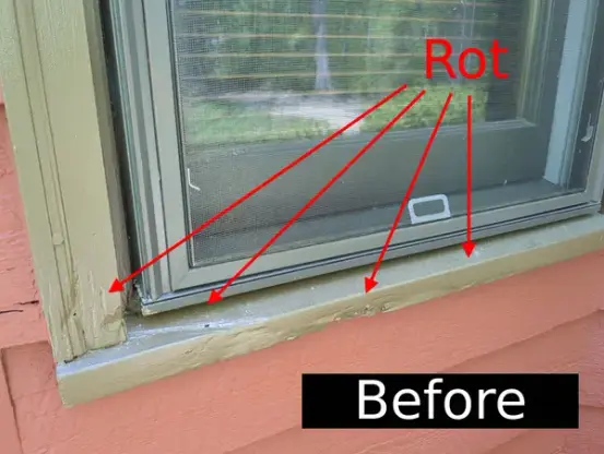 Window Sill Repair in Seneca