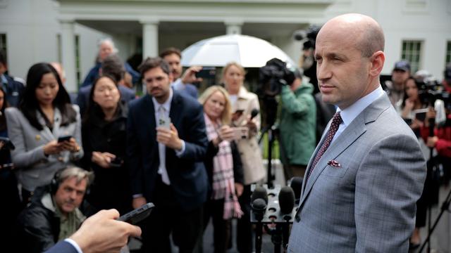 White House Deputy Chief of Staff Stephen Miller talks to reporters outside of the White House West Wing on May 09, 2025 in Washington, DC. Miller talked about recent federal court rulings on immigration, calling them part of a "judicial coup" against the administration of President Donald Trump. ( White House Deputy Chief of Staff Stephen Miller talks to reporters outside of the White House West Wing on May 09, 2025 in Washington, DC. Miller talked about recent federal court rulings on immigration, calling them part of a "judicial coup" against the administration of President Donald Trump. (
