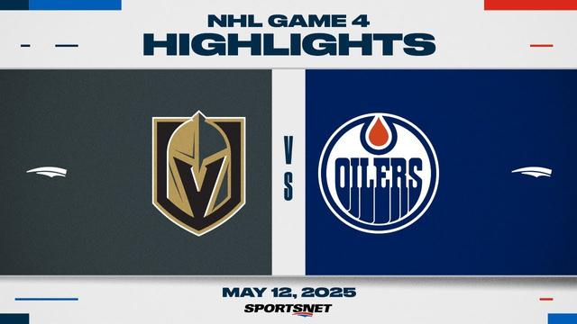 NHL Game 4 Highlights | Golden Knights vs. Oilers - May 12, 2025