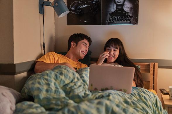 Benito Skinner and Baram in a scene from Prime Video’s Overcompensating, premiering May 15. Benito Skinner and Baram in a scene from Prime Video’s Overcompensating, premiering May 15.