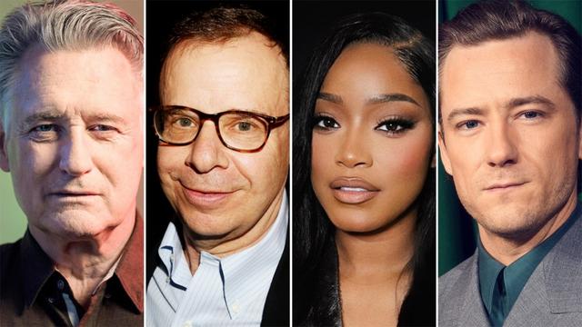 L-R- Bill Pullman, Rick Moranis, Keke Palmer and Lewis Pullman