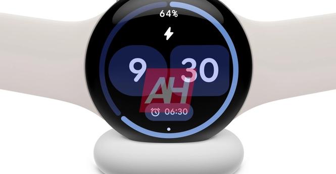 A render of the Google Pixel 4 smartwatch.