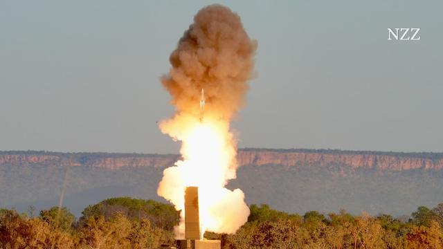 A Typhon missile launches from a launch pad tested in Australia on 16 July. | US Army / Perla Alfaro