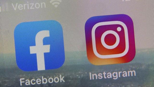 Facebook and Instagram applications seen on a phone. | Copyright Richard Drew/Copyright 2021 The AP. All rights reserved