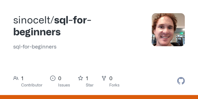 sql-for-beginners. Contribute to sinocelt/sql-for-beginners development by creating an account on GitHub.