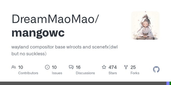 wayland compositor base wlroots and scenefx(dwl but no suckless) - DreamMaoMao/mangowc