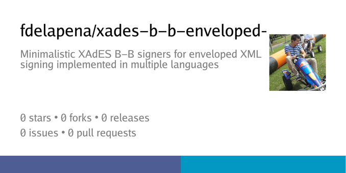 Summary card of repository fdelapena/xades-b-b-enveloped-signers