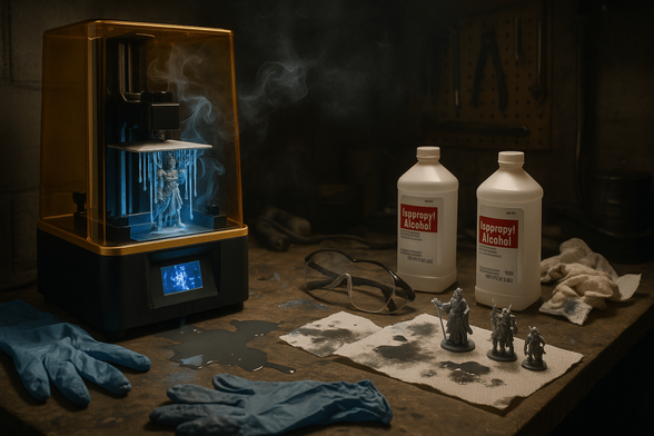The Gritty Reality of Resin 3D Printing: Beauty and Mess Collide The Gritty Reality of Resin 3D Printing: Beauty and Mess Collide