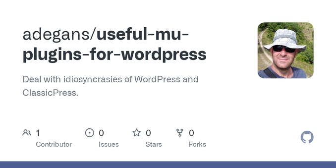 Deal with idiosyncrasies of WordPress and ClassicPress. - adegans/useful-mu-plugins-for-wordpress Deal with idiosyncrasies of WordPress and ClassicPress. - adegans/useful-mu-plugins-for-wordpress