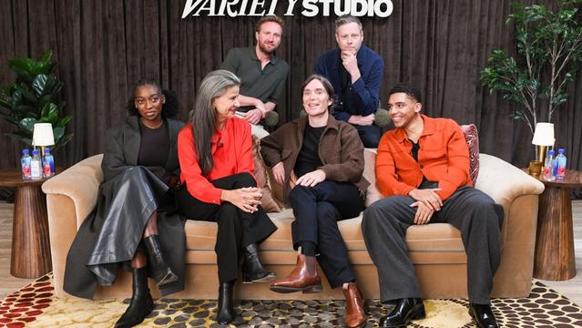 Little Simz, Tracey Ullman, Tim Mielants, Cillian Murphy, Max Porter. Jay Lycurgo of "Steve" at the Variety Studio during the Toronto International Film Festival held at The St. Regis Toronto on September 06, 2025 in Toronto, Canada.