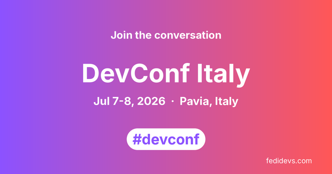 DevConf Italy 2026 Mastodon posts and highlights
