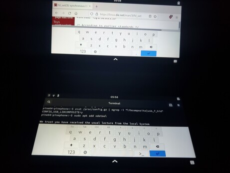 Terminal showing one of two kernel modules I need  not listed
