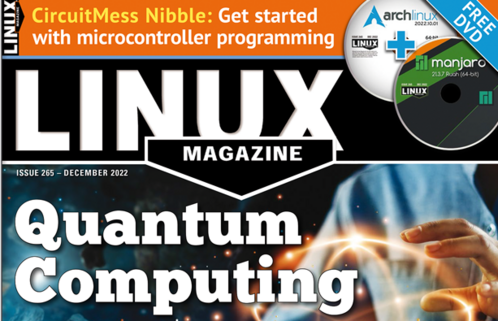 Linux Magazine Issue 265 -- December 2022: Quantum Computing
CircuitMess Nibble: Get started with microcontroller programming
Free DVD ArchLinux/Manjaro